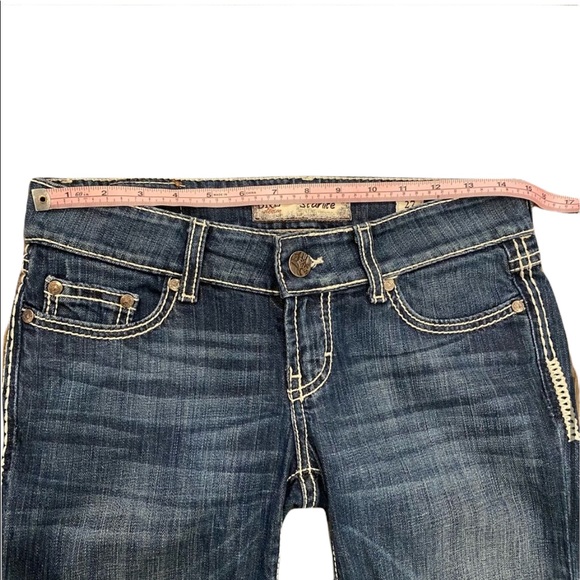 BKE Starlite Stretch Cropped Low Rise Jeans 27 - Picture 9 of 11